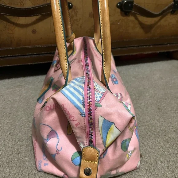 Dooney & Bourke Pink Beach Satchel - Picture 5 of 11